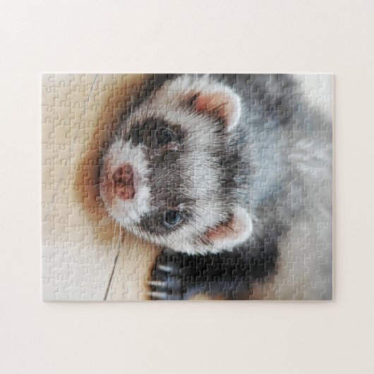 Niedliches Sable Ferret Puzzle (Horizontal)