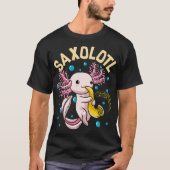 Niedliches sächsisches Adorable Axolotl Sax T-Shirt (Vorderseite)