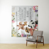 Niedliches Safari Animals Boy Baby Dusche Hintergr Wandteppich (Beispiel)