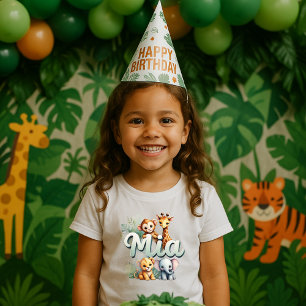 Niedliches Safari Animals Mia Kids T-Shirt