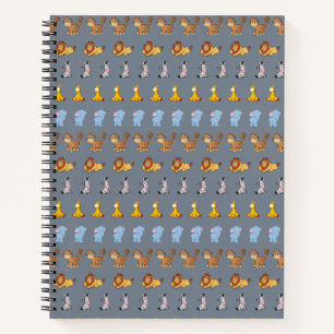 niedliches Safari-Tiermuster - Giraffe, Notizblock