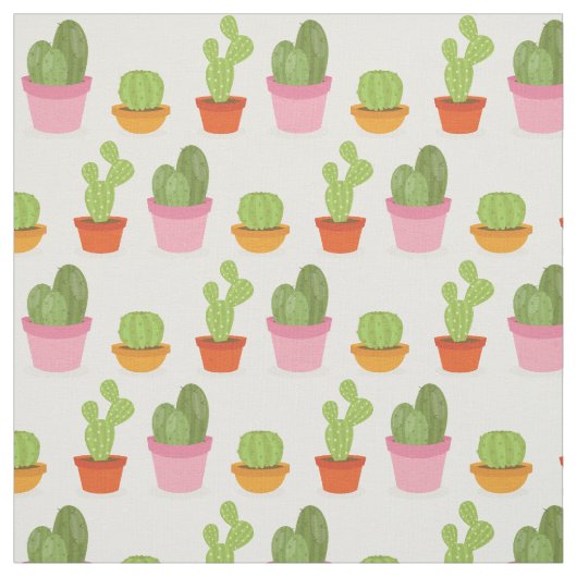 Niedliches saftiges Kaktustriomuster Stoff (Muster)
