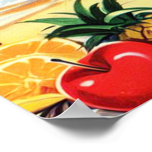 Niedliches Sailor-Button Poster (Ecke)