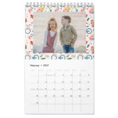 Niedliches saisonales Tiermuster-Foto Kalender (Feb 2027)