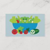 Niedliches Salat Visitenkarte (Rückseite)