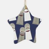 Niedliches Salz- und Pfeffermuster Keramik Ornament (Rechts)