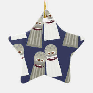 Niedliches Salz- und Pfeffermuster Keramik Ornament