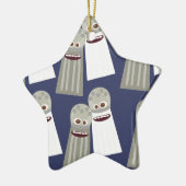 Niedliches Salz- und Pfeffermuster Keramik Ornament (Links)