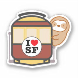 Niedliches San Francisco Kabelfernsehen Aufkleber