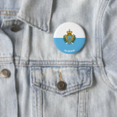 Niedliches San Marino Flag Patriotic Button (Beispiel)