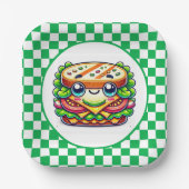 Niedliches Sandwich-Picknick-Party Pappteller (Vorderseite)
