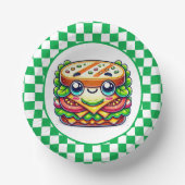 Niedliches Sandwich-Picknick-Party Pappteller (Vorderseite)