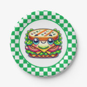 Niedliches Sandwich-Picknick-Party Pappteller (Vorderseite)