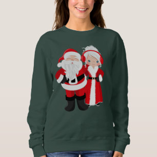 Niedliches Sankt- und Frauklaus Holiday Sweatshirt
