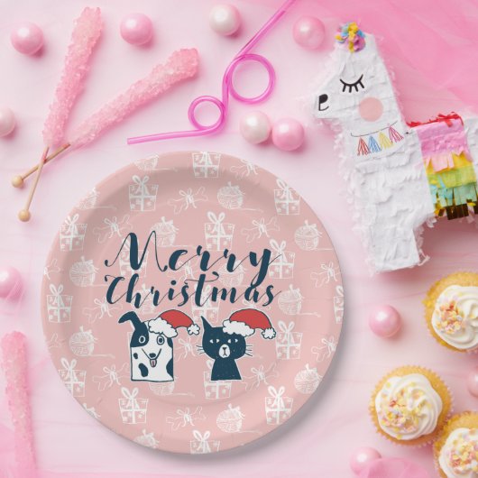 Niedliches Sankthunde-u. Pappteller (Party)