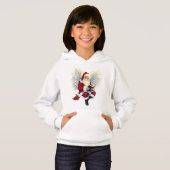 Niedliches Santa Claus Angel Kids Hoodie T-Shirt (Vorne ganz)