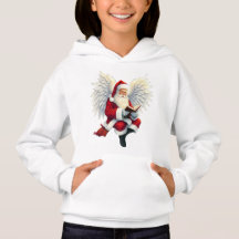 Niedliches Santa Claus Angel Kids Hoodie T-Shirt