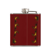 Niedliches Santa Claus Baby Foto Vinyl Wrapped Fla Flachmann (Rückseite)