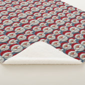 Niedliches Santa Claus Crochet-Muster Sherpadecke (3/4)