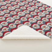 Niedliches Santa Claus Crochet-Muster Sherpadecke (3/4)