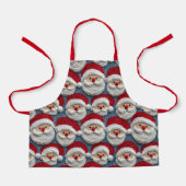 Niedliches Santa Claus-Muster Schürze (Vorderseite)
