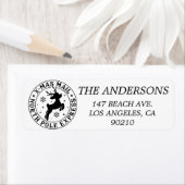 Niedliches Santa Claus Siegel North Pole-Adresseti (Insitu)