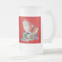niedliches Santa-Design, das sich auf Weihnachten