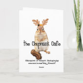 Niedliches Santa Eichhörnchen Feiertagskarte (Rückseite)