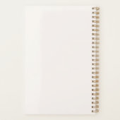 Niedliches Santa Owl Wasserfarbenmuster Planer (Rückseite)