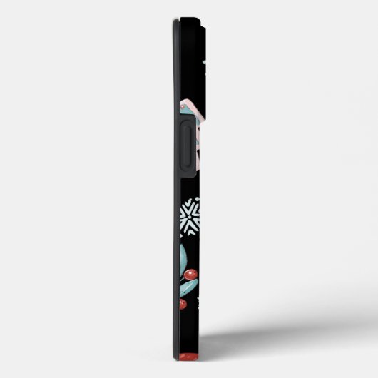 Niedliches Santa Pattern OtterBox iPhone Case (Rückseite / Rechts)