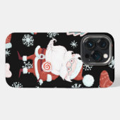 Niedliches Santa Pattern OtterBox iPhone Case Hülle (Rückseite (Horizontal))