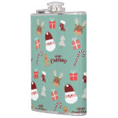 Niedliches Santa Reindeer Candy Cane Gingerbread M Flachmann (Links)