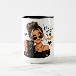 Niedliches/Sasses Kaffeemädchen Tasse