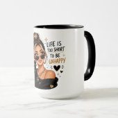 Niedliches/Sasses Kaffeemädchen Tasse (VorderseiteRechts)