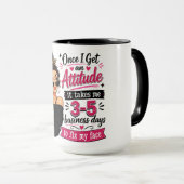 Niedliches/Sassiges Kaffee Mädchen Tasse (VorderseiteRechts)