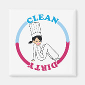 Niedliches sauberes Magnet für Geschirrspüler (Vorne)