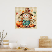 Niedliches Scarecrow-Poster Poster (Küche)