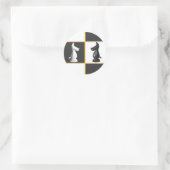 Niedliches Schach Runder Aufkleber (Tasche)