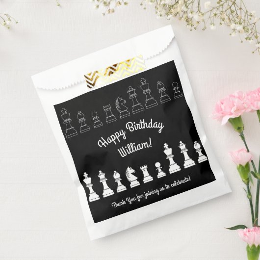 Niedliches Schachbrettspiel Kindergeburtstag Party Geschenktütchen (Versiegelt)