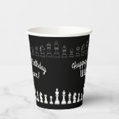 Niedliches Schachbrettspiel Kindergeburtstag Party Pappbecher (Links)