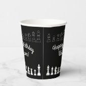 Niedliches Schachbrettspiel Kindergeburtstag Party Pappbecher (Rechts)