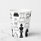 Niedliches Schachbrettspiel Kindergeburtstag Party Pappbecher (Links)