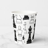 Niedliches Schachbrettspiel Kindergeburtstag Party Pappbecher (Rechts)