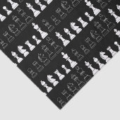 Niedliches Schachbrettspiel Kindergeburtstag Party Seidenpapier (Ausschnitt)