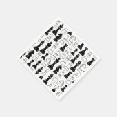 Niedliches Schachbrettspiel Kindergeburtstag Party Serviette (Ecke)
