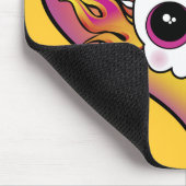 Niedliches Schädelherz Mousepad (Ecke)