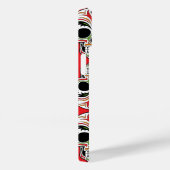 Niedliches Schädelmuster mit Malerdetails Rot Case-Mate iPhone Hülle (Rückseite / Rechts)