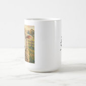 Niedliches Schaf auf einer Ranch & Mütterzitat Kaffeetasse (Mittel)