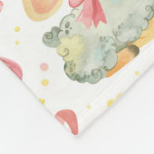 Niedliches Schaf Fleecedecke (Ecke)