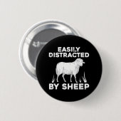 Niedliches Schaf für Lamm-Bauer Button (Vorne & Hinten)